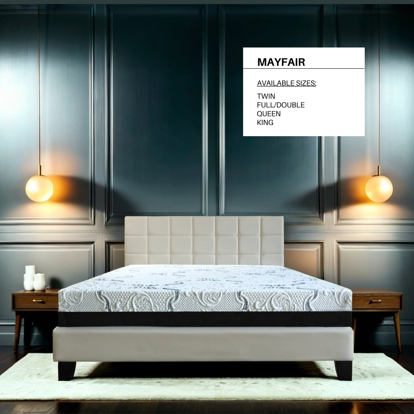 MAYFAIR-10 INCH, PILLOW-TOP, HAND-CRAFTED MATTRESS